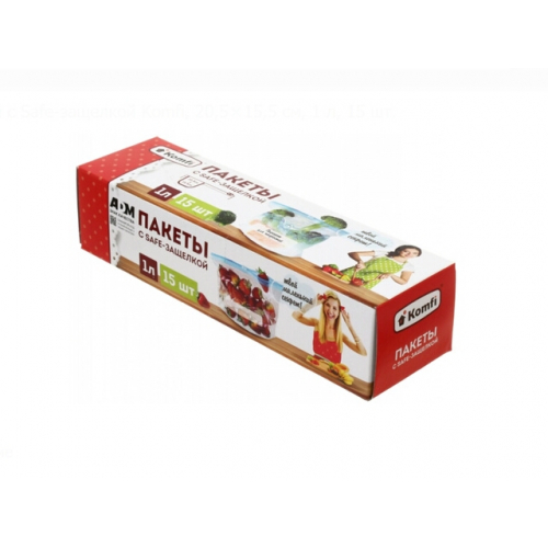 Пакеты с замком 1л 15шт/25/