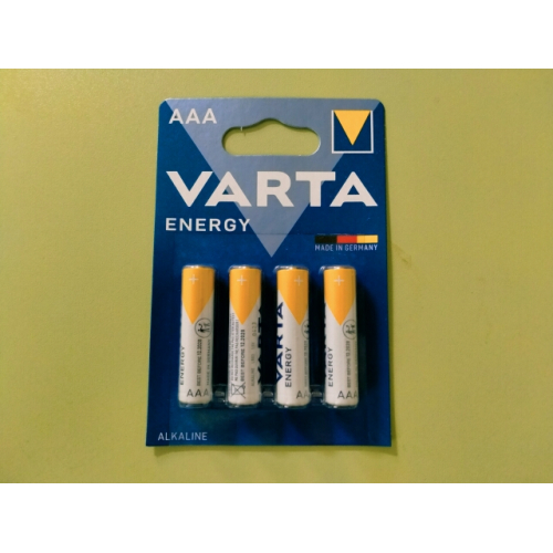 Батарейка Varta LR03 BL-4 алкалиновые /10/
