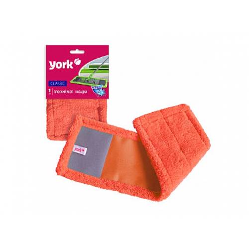 Насадка д/швабры микрофибра 12*41см карманы оранж.классик York/48/