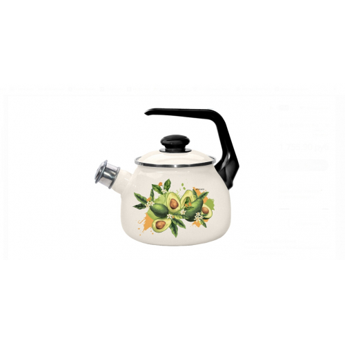 Чайник эмаль 2,5 л "Авакадо" /4/