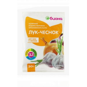 Удобрение Водорастворимое Лук-Чеснок Биона30гр./50/